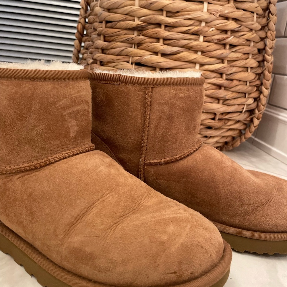 Classic UGG Mini II Boot size 8 in the color chestnut